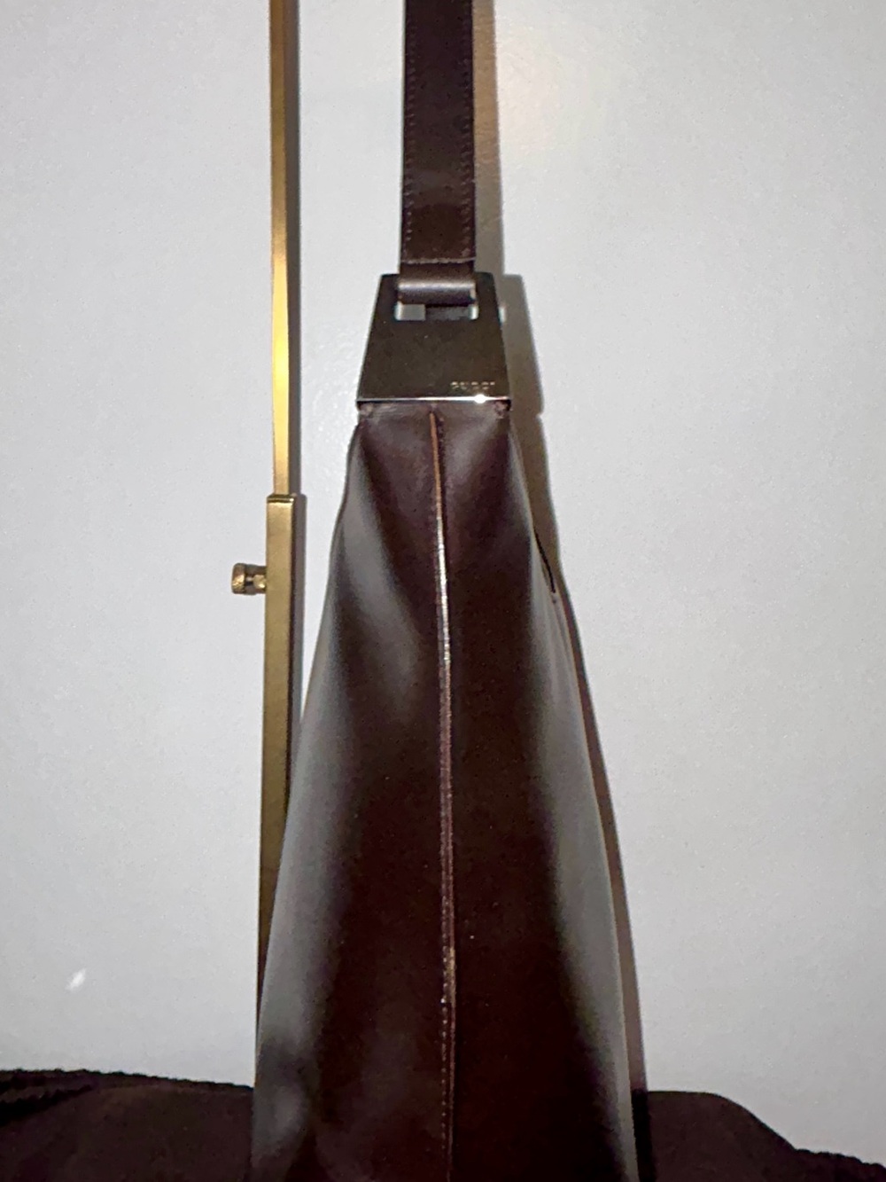 Gucci Tom Ford era Vintage leather shoulder bag. - Picture 5 of 14